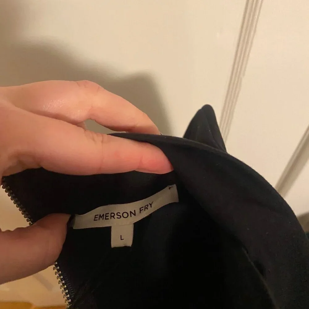 Emerson Fry Classic Black Long Sleeve Dress - Picture 6 of 7